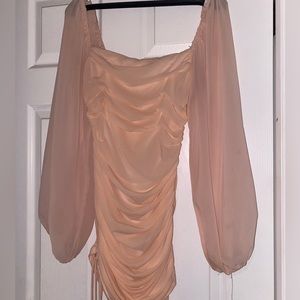 Pink Long Sleeve Dress